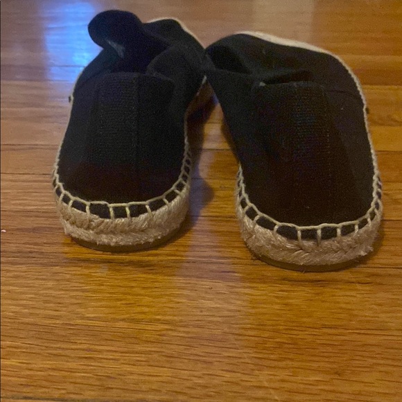 Tory Burch Black and Cream Espadrille Flats Woman 9 1/2 - Picture 8 of 8